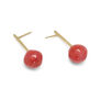 Coral Murano glass earrings by Chama Navarro